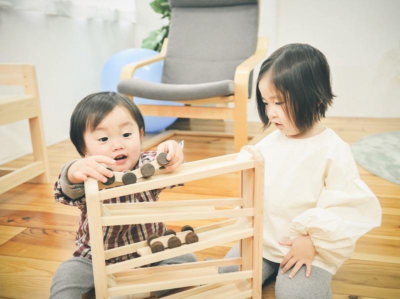 桧のおもちゃ　アイコニー　ひのきコースター IKONIH　Downhill Runner