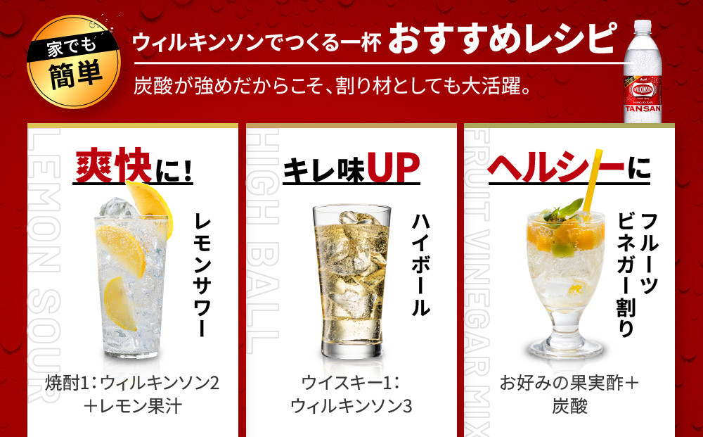 アサヒ飲料 ウィルキンソン タンサン（500mlペットボトル×24本）