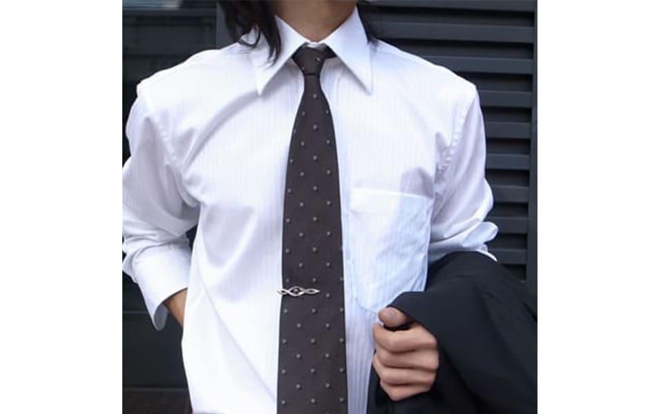 天然ブラックパール 銀製 タイピン DG-041　　