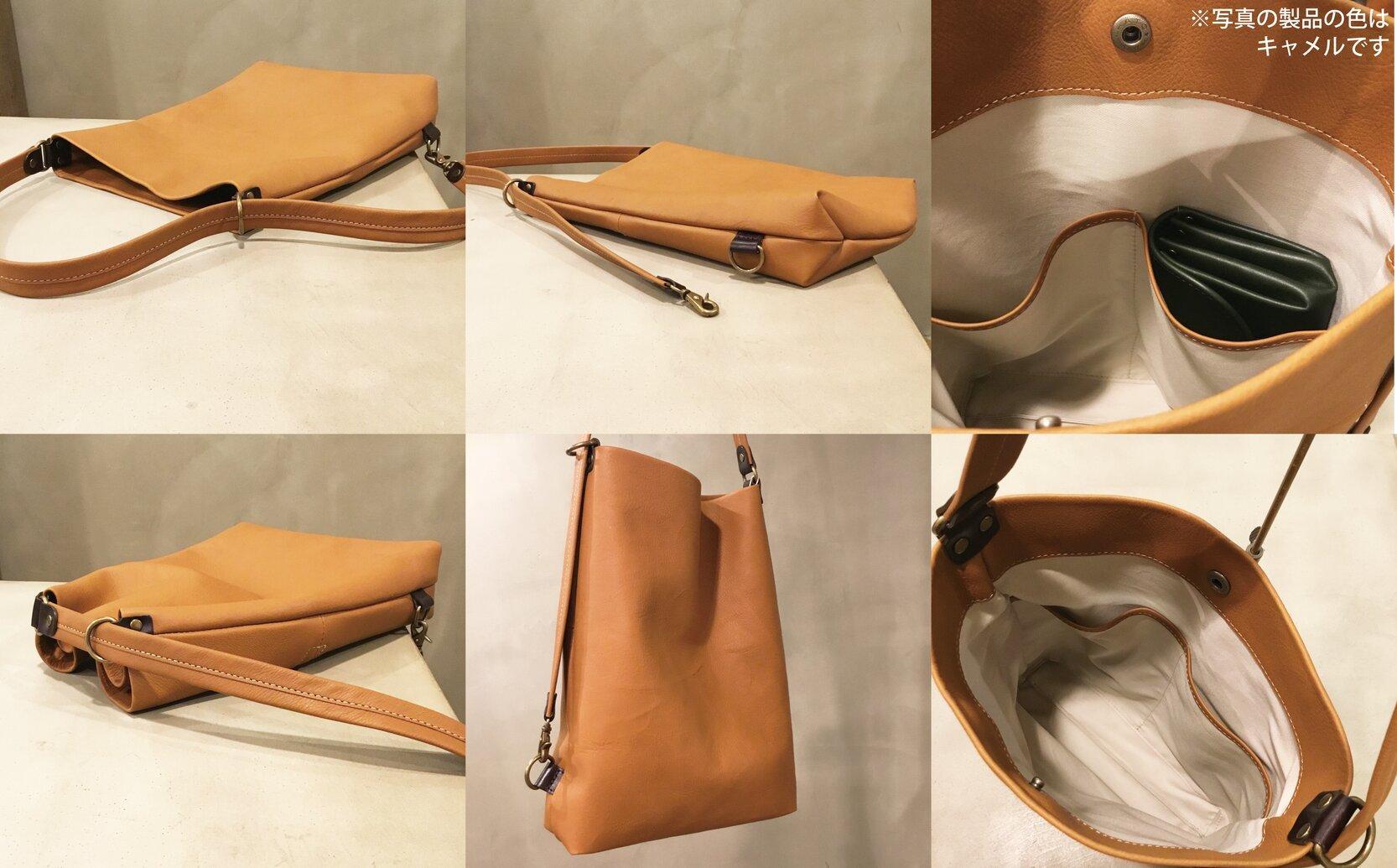 【alto.】Hシボプレス　縦型3wayトートショルダー　AKEB-3009（キャメル）