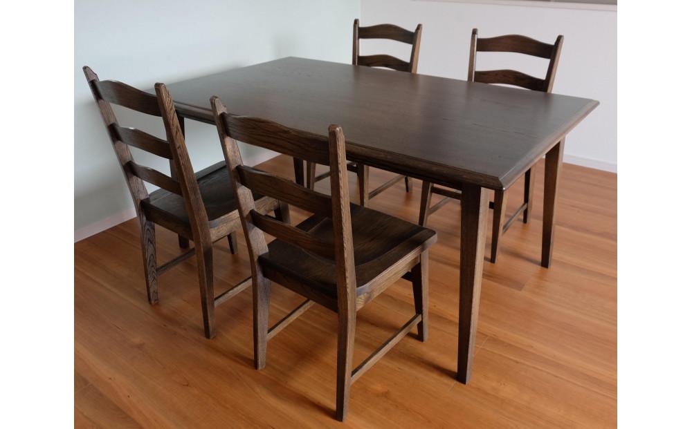 ラダー型板天ダイニングチェア