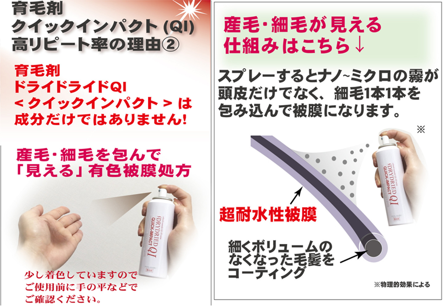 【ブラウン系の髪に】医薬部外品 育毛・発毛促進剤 ドライドライド クイックインパクト 120mL