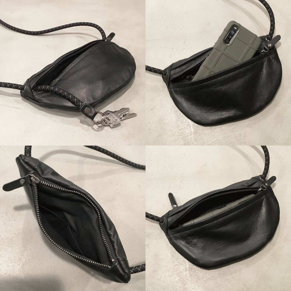 【-LESS PREVAIL】Revive／キーリングスライドボディバッグ　Ｓ　（ブラック）　PSTB-6005