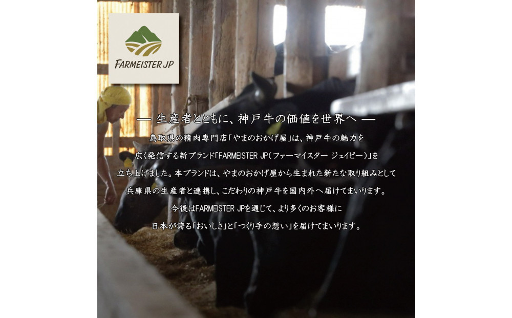 神戸牛 純但馬うすなが牛 リブローススライス500g【うすなが牧場】FU1