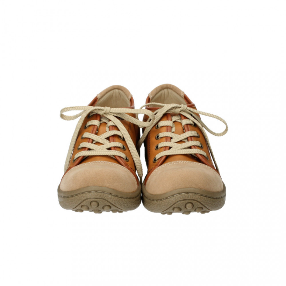 ポルカ｜キャメル  XL【39】(25.0cm) レディース スニーカー 幅広 甲高 外反母趾 ゆったり 3E 大人気 厚底 靴