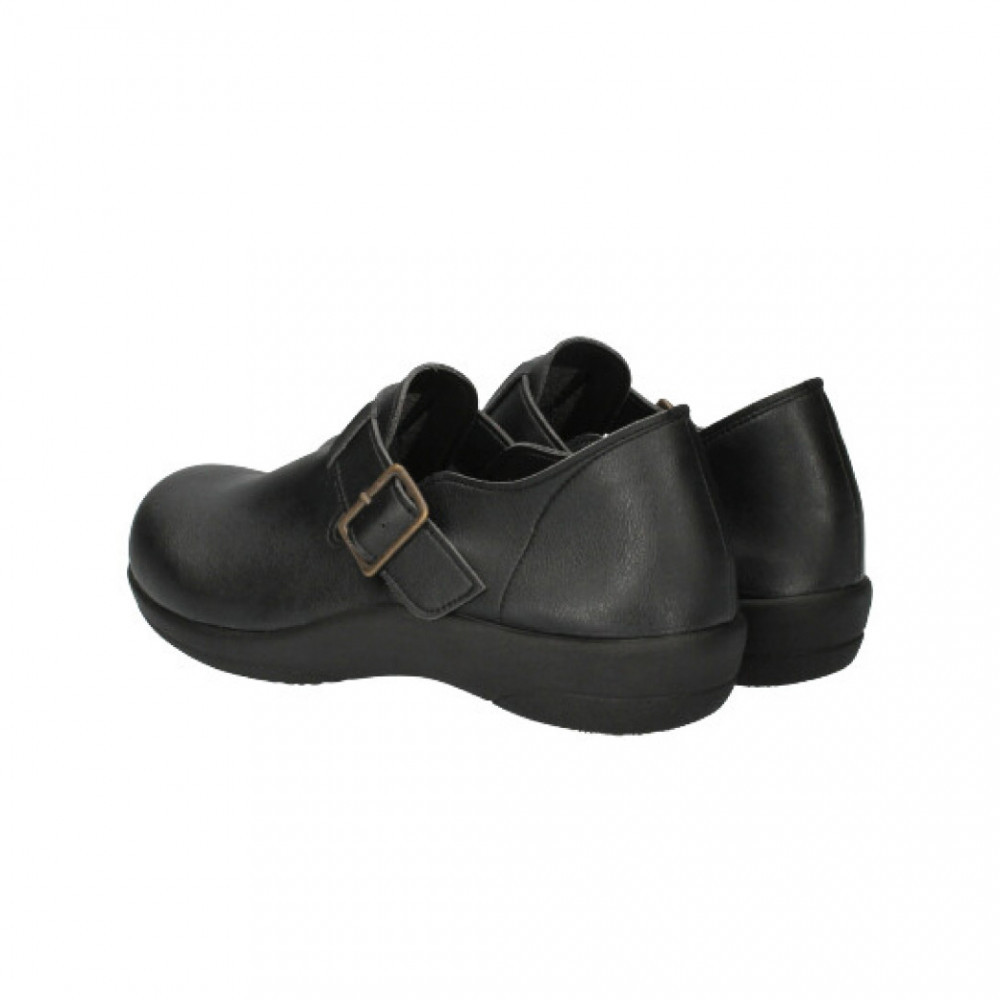 ベルトコンフォートシューズ｜ブラック 3L(25.0cm) レディース スリッポン 幅広 甲高 外反母趾 ゆったり幅 大人気 靴