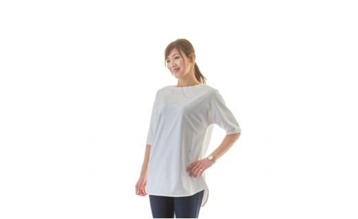 ECOXオーガニックコットン半袖チュニック