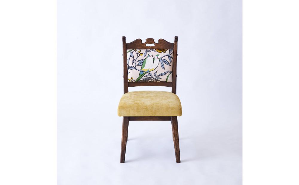 【神戸を代表する】創業150年日本一古い洋家具屋の小椅子ポロチェア【永田良介商店】【Lovebird-yellow／High type】