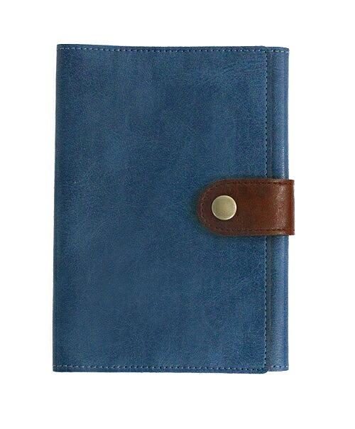 職人手作り お薬手帳ケース 大容量なのにコンパクト 診察券 母子手帳 病院 通院 カバー MEDIC【ブルー】