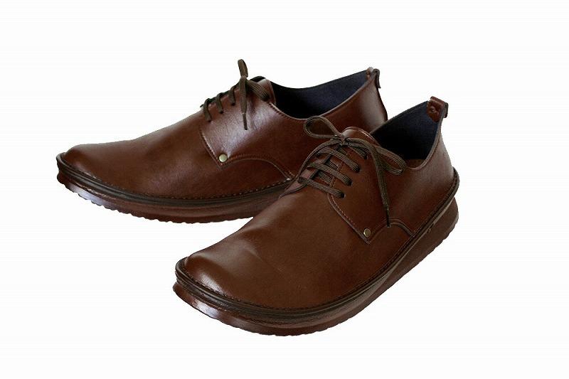 【神戸セレクション認定】元オリンピックマラソン選手愛用！ 職人の手作り やわらかメンズシューズ WWING 紳士靴【ヴィンテージブラウン／26.5cm】
