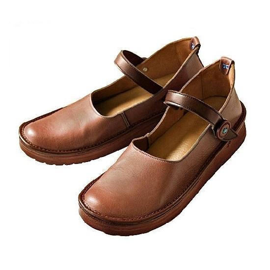 【グッドデザイン賞受賞】手を使わずに脱ぎ履きできる！ 職人手作り ストラップシューズ KAYAK カヤック 靴 レディース【オールドローズ／24.5cm】