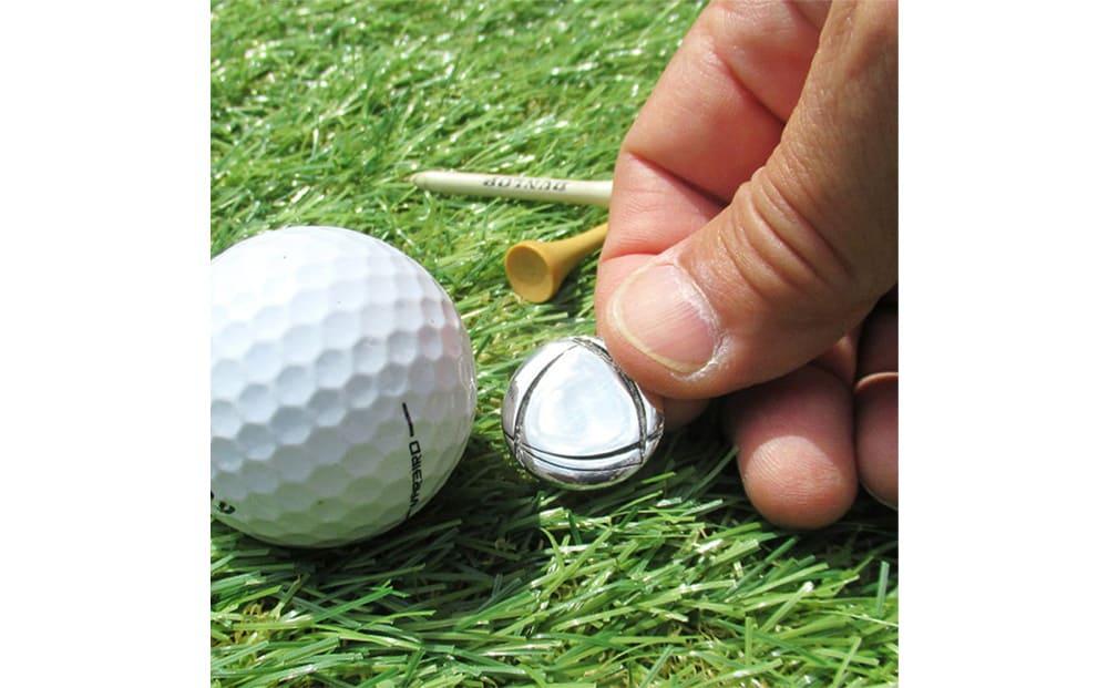 銀製　ゴルフマーカー マグネット付き MS-020