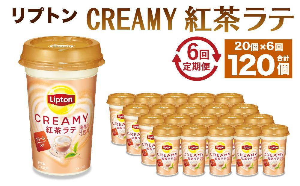 森永乳業 リプトン CREAMY紅茶ラテ 240ml× 20個 （定期便）2ヶ月間に1回 年6回の定期便