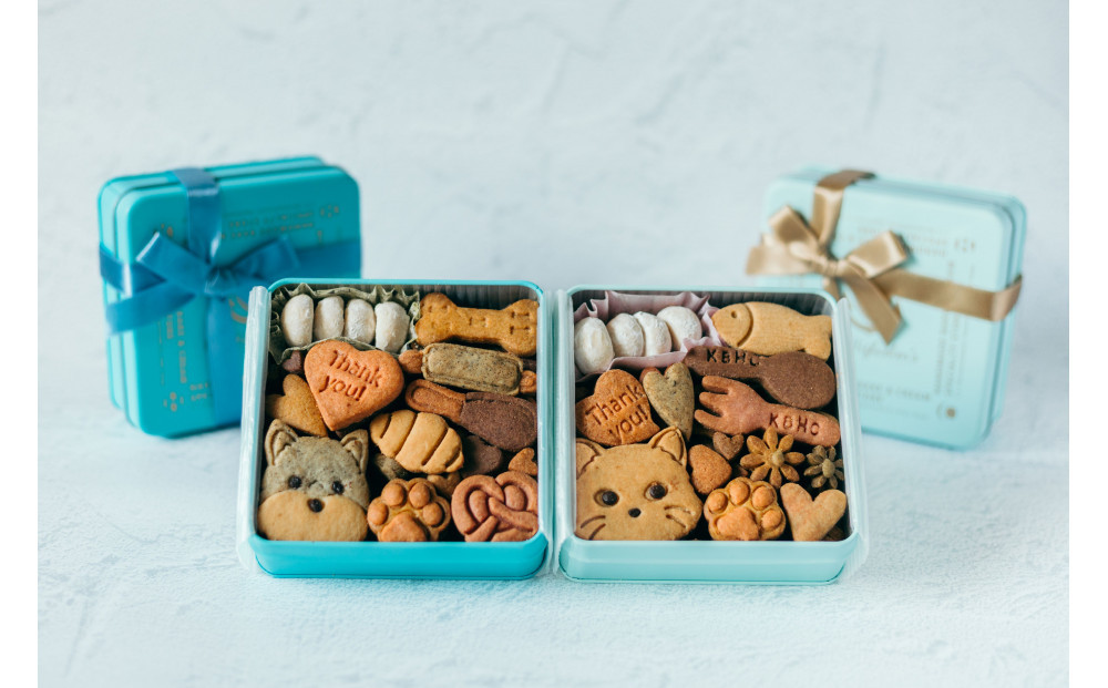 【神戸ハイカラ】クッキーDOG缶&CAT缶　ver.3