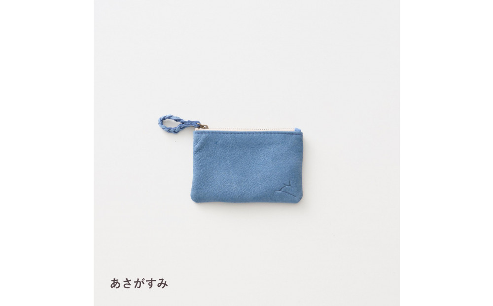 ENISICA エニシカ ジビエ鹿革 リンシカ ポーチS 朝霞 (あさがすみ)