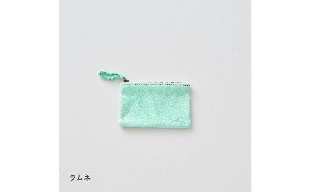 ENISICA エニシカ ジビエ鹿革 リンシカ ポーチS ラムネ