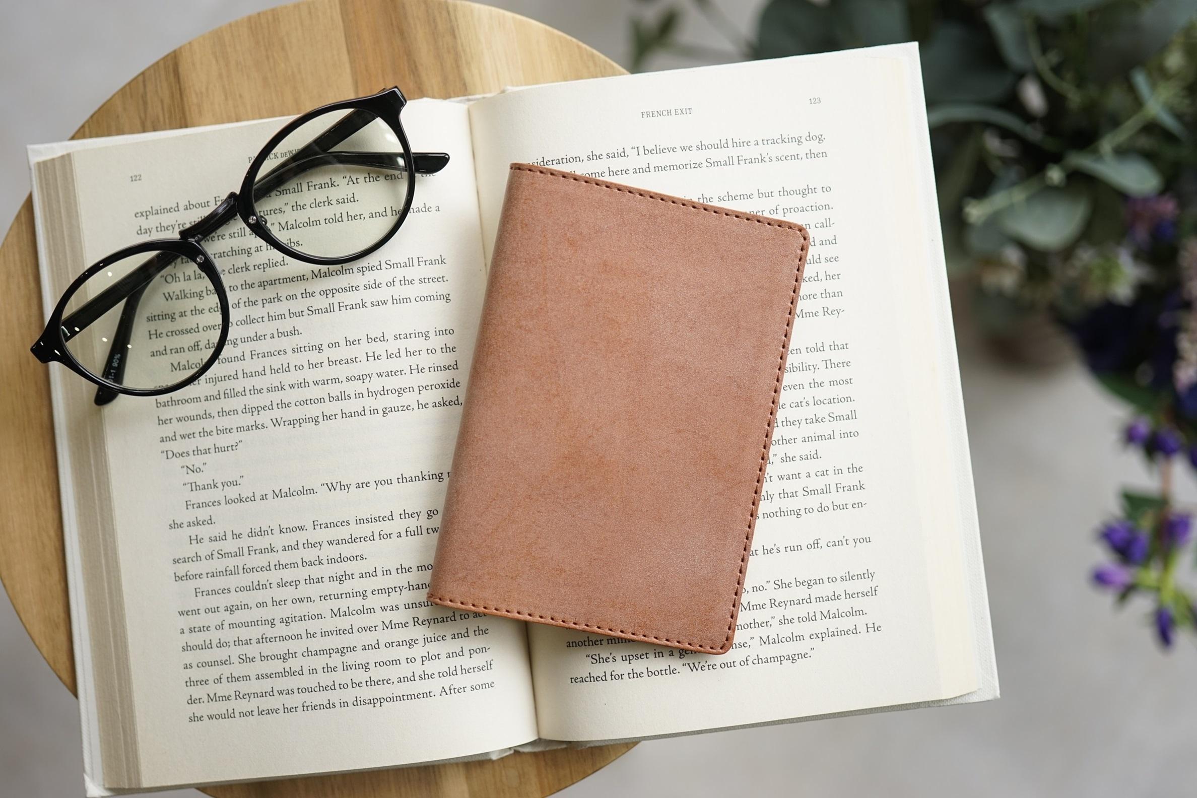 本革 パスポートカバー  [roman-ロマン]【ブラウン】