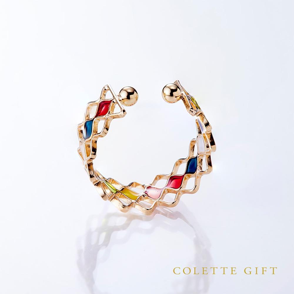 ルミネマルチカラーイヤーカフ【K10YG】