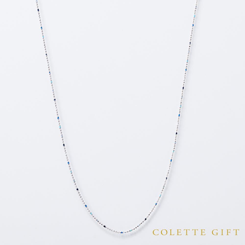 ルミネブルーグラデーションネックレス【Pt850】