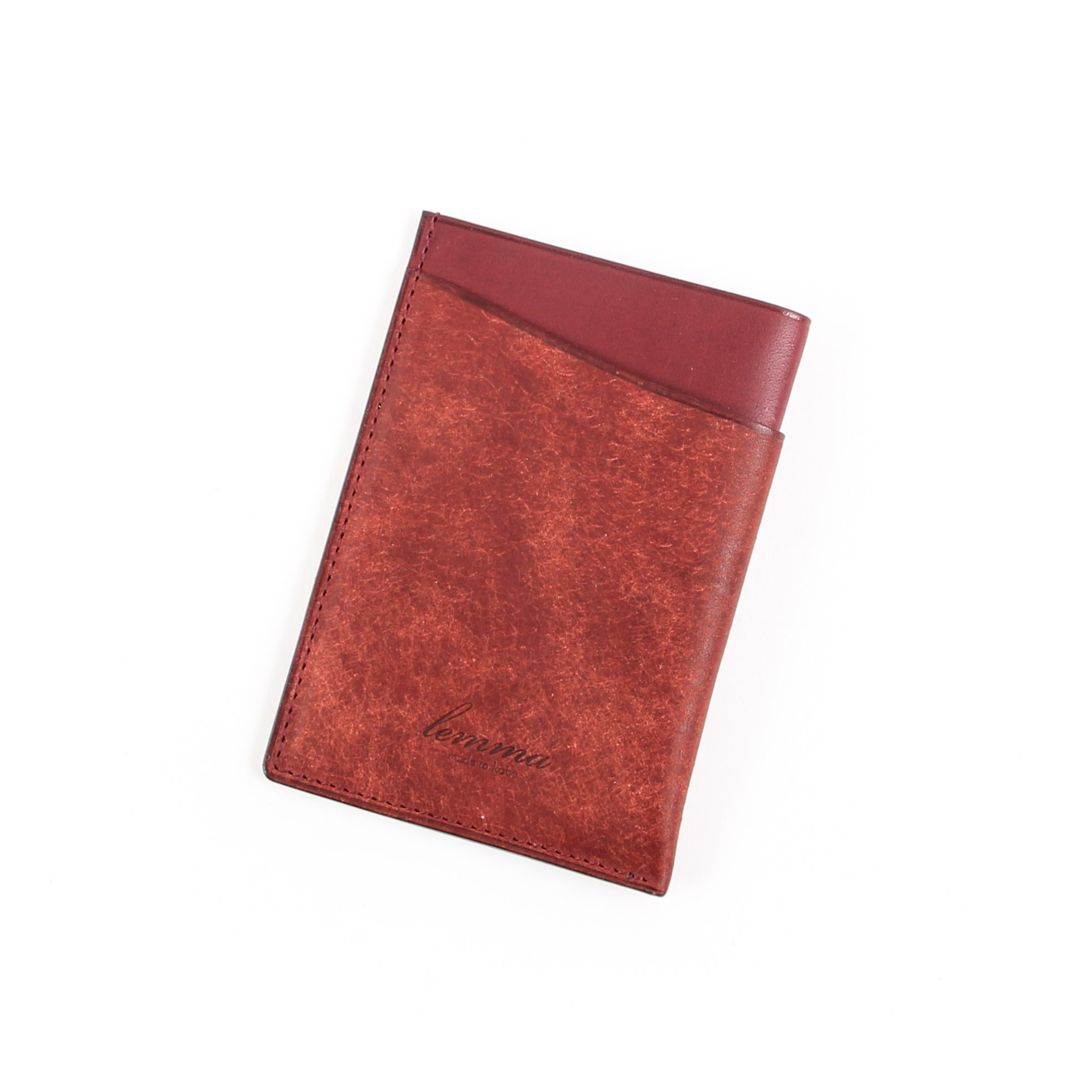 レンマ 二つ折り 定期入れ Olas オラス パスケース lemma ワイン