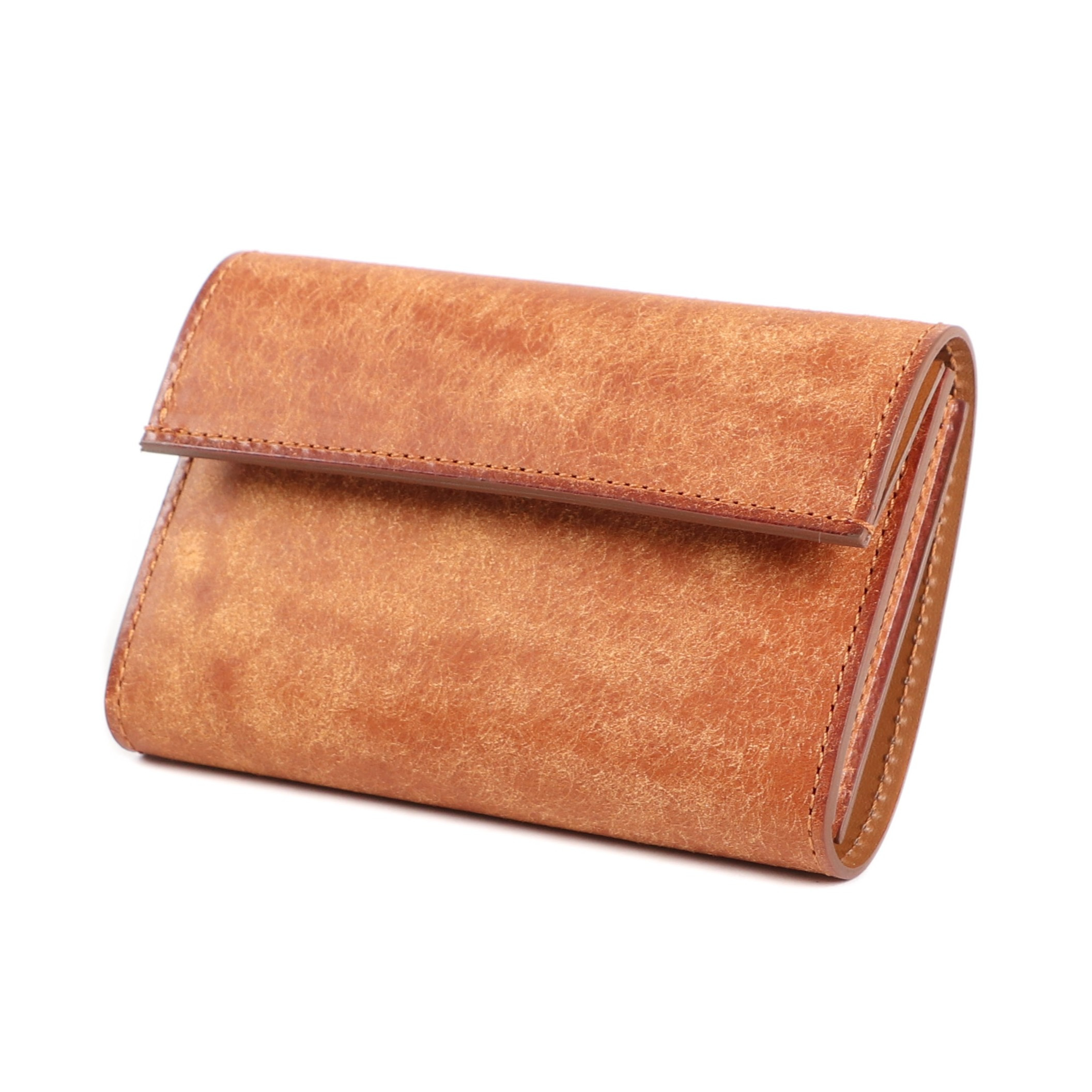 レンマ Hambre アンブレ 三つ折り財布 財布 lemma コニャック