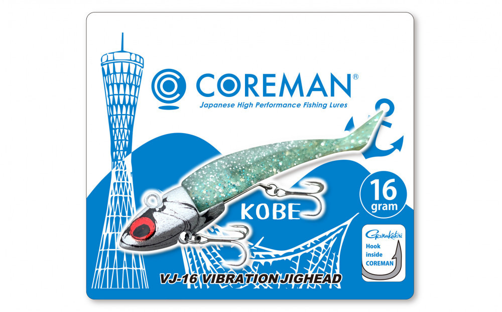 コアマン VJ-16バイブレーションジグヘッド KOBEスペシャルパッケージ 3個セット