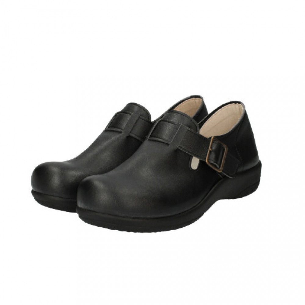 ベルトコンフォートシューズ｜ブラック S(23.0cm) レディース スリッポン 幅広 甲高 外反母趾 ゆったり幅 大人気 靴