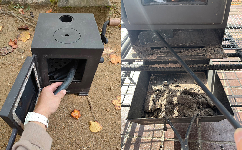 持ち運びが出来る屋外用暖炉（KoshikiCubE）