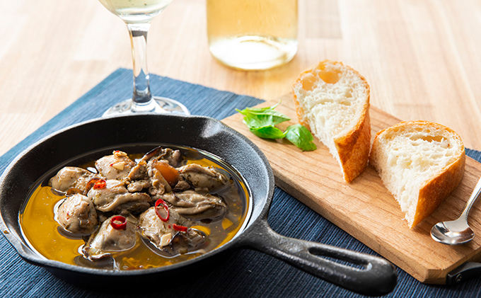 《先行予約》家島の牡蠣商品詰合せ2（アヒージョ1つ、牡蠣ごはんの素2つ）