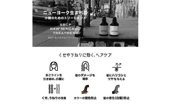 「SBCP生ミネラルトリートメント」 癖毛 うねり改善  男女兼用 400g 美容