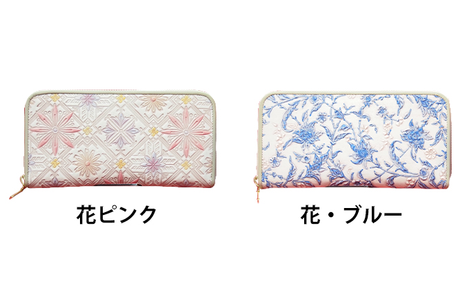 姫路革細工ラウンド札入「ワニの型押し」