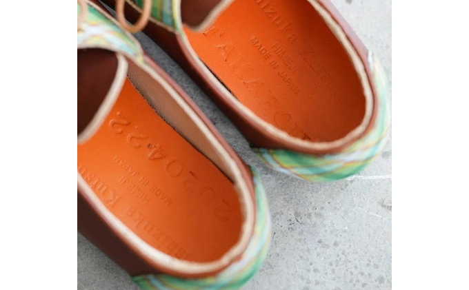 ひょうごレザーと播州織のファーストシューズ［あまんじゃこのくつ］レザー