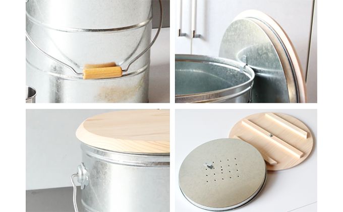 米びつ ひのきとトタンの米びつ 10kg シルバー 渡辺金属工業 バケツ職人が作る オバケツ ライスストッカー キッチン 米 保存 保存容器 耐久性 二重構造 便利 防虫剤 乾燥剤 トタン 蓋付き ヒノキ 米櫃