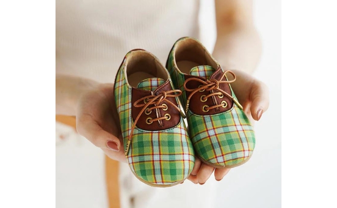 ひょうごレザーと播州織のファーストシューズ［あまんじゃこのくつ］レザー