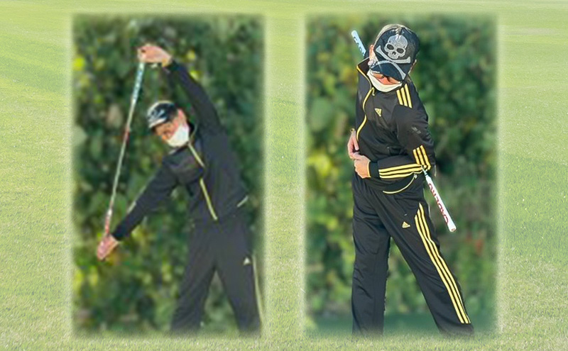 【ふるさと納税限定仕様！】スチール・スティック ゴルフスイング練習機 フィットネス ゴルフ用品 練習用