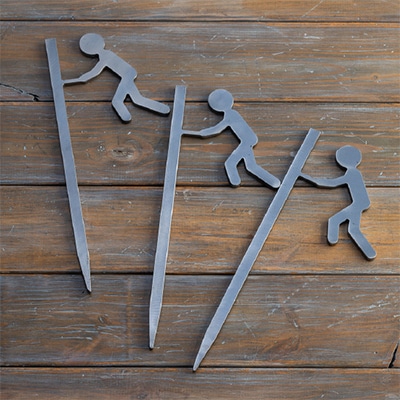 【HIBANAS】端材を熟練の職人がよみがえらせたアウトドア用ペグ　ヒッパルマン3本セット