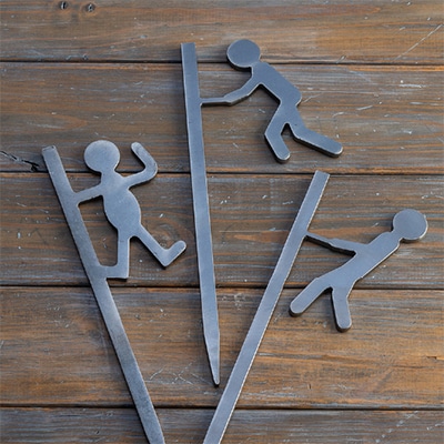 【HIBANAS】端材を熟練の職人がよみがえらせたアウトドア用ペグ　人気の3種・3本セット