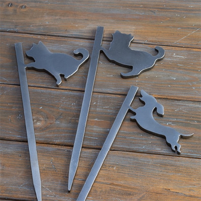 【HIBANAS】端材を熟練の職人がよみがえらせたアウトドア用ペグ　ワンちゃん3種セット