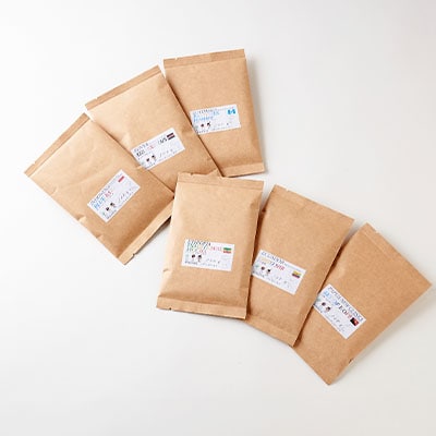 スペシャルティコーヒー100g×6種詰め合わせ(粉)
