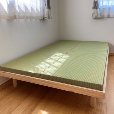 とよだ疊店五代目の手作りモダンベッド畳　本物の熊本産天然い草使用　
