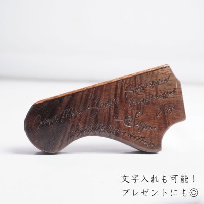 【ウッドパター】ギター工房が作る音にこだわったパター　ピン型　ギターヘッド