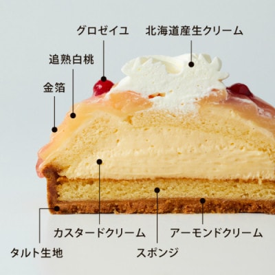 アンリ・シャルパンティエ監修　マ・タルト・オ・ペーシュ 1ホール(12cm・2~3名様)【配送不可地域：離島】