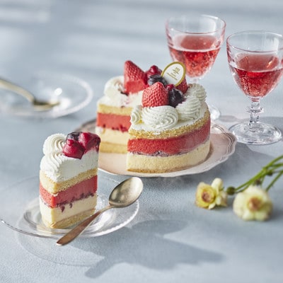 アンリ・シャルパンティエ監修アイスケーキ　ガトーグラスアラフレーズ　1ホール(12cm・2~3名様)【配送不可地域：離島】