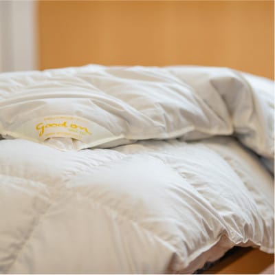 逸品 アイスランド産アイダーダック ダウン98% 春秋用合掛け羽毛ふとん ダブルサイズ