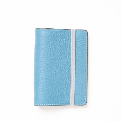 スカイブルー×ホワイトの爽やかカラーのカードケース 大量のカードをスッキリと一括管理出来ます