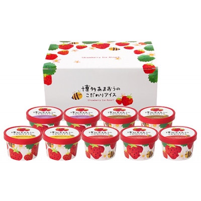 博多あまおうのこだわりアイス【AH-ABR】【配送不可地域：離島】