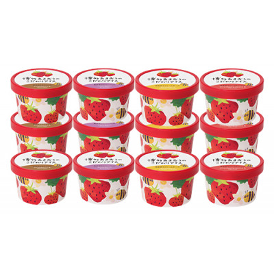 博多あまおうのこだわりアイス【AH-AB5N】【配送不可地域：離島】