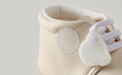 【幸せを呼ぶファーストシューズ】くまさんのおさんぽ(ベージュ)