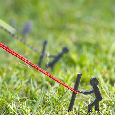 【HIBANAS】端材を熟練の職人がよみがえらせたアウトドア用ペグ　ヒッパルマン3本セット