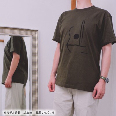 ギターストラップ専門店708worksオリジナルTシャツ/ヘビーオンス【カーキ:Sサイズ】